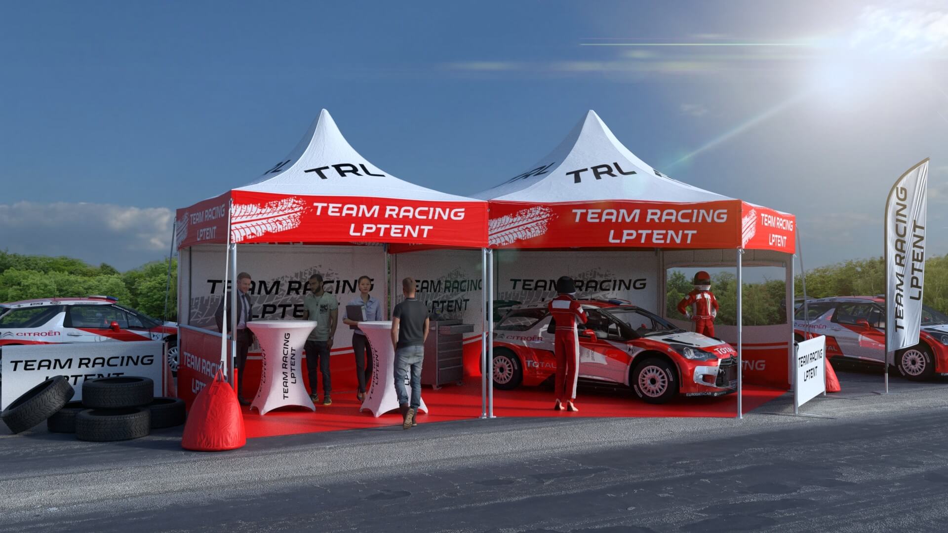 Tente paddock rallye - Un stand performant pour vos compétitions