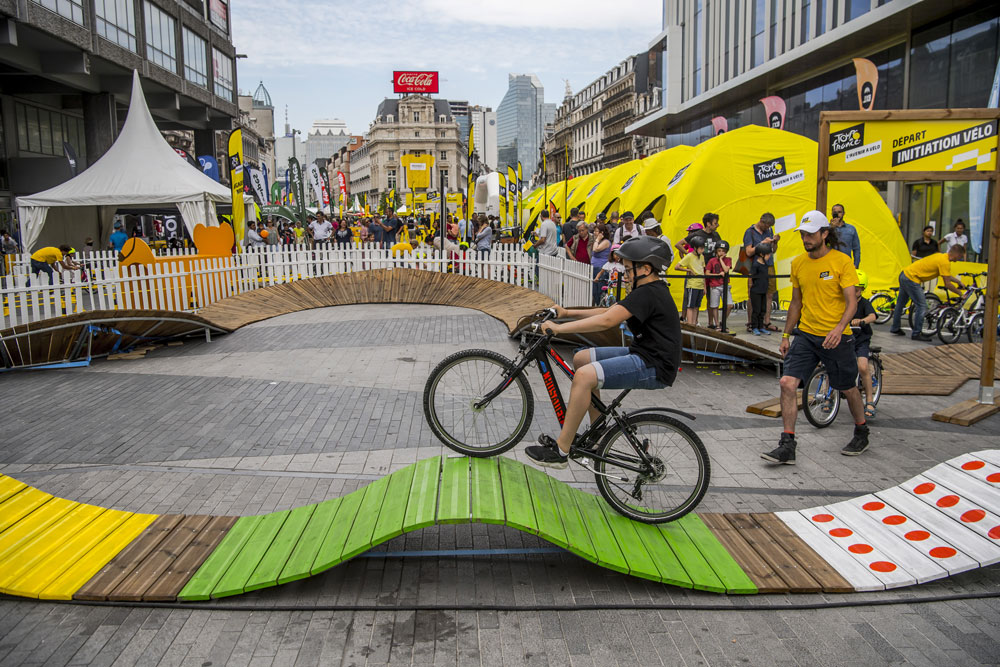 Tentes gonflables événementielles pour le Tour de France
