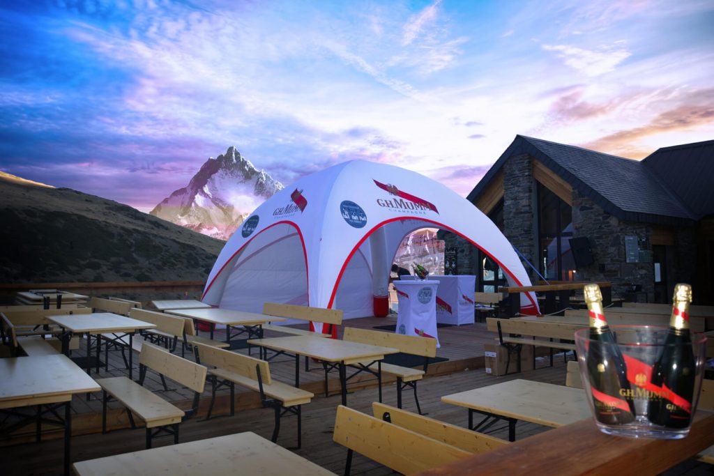 airtent gonflable champagne Mumm