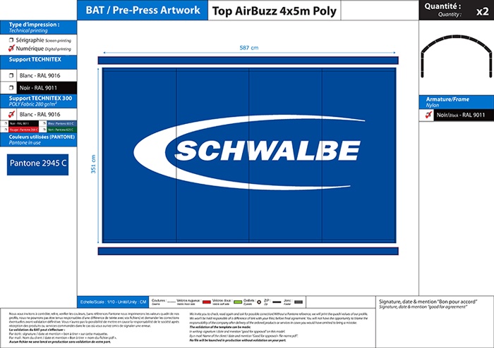 BAT toit stand modulable airbuzz Schwalbe