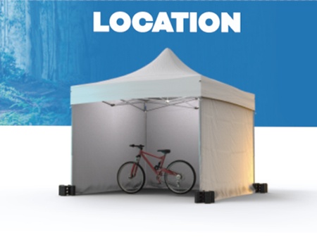 Location de tente pliante et stand pour Vélo En Grand