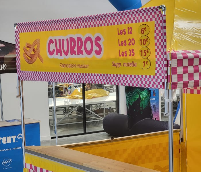 tente pliante churros